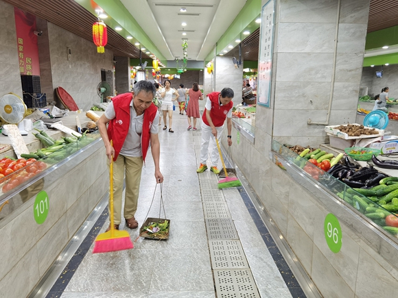 模范村智慧农贸市场。沙坪坝区委宣传部供图 华龙网发