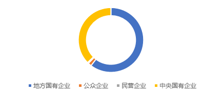 图 2 2021年上半年度绿色债券发行主体性质概括，来源：中央财经大学绿色金融国际研究院